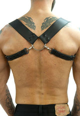 2 in Transformer Leather Suspenders