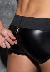 Allover Zip Rubber Brief