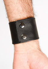 Black Leather Bracelet Regular