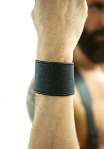 Black Leather Bracelet Regular