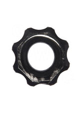 Rock Solid Black Jelly Gear Cock-Ring