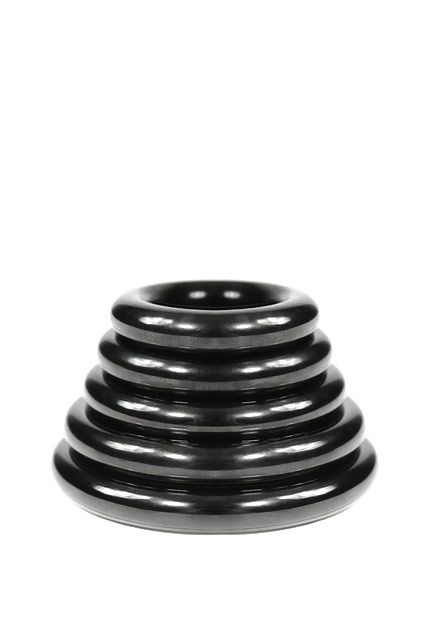 Anneau rond en acier - noir 8mm (plusieurs tailles)