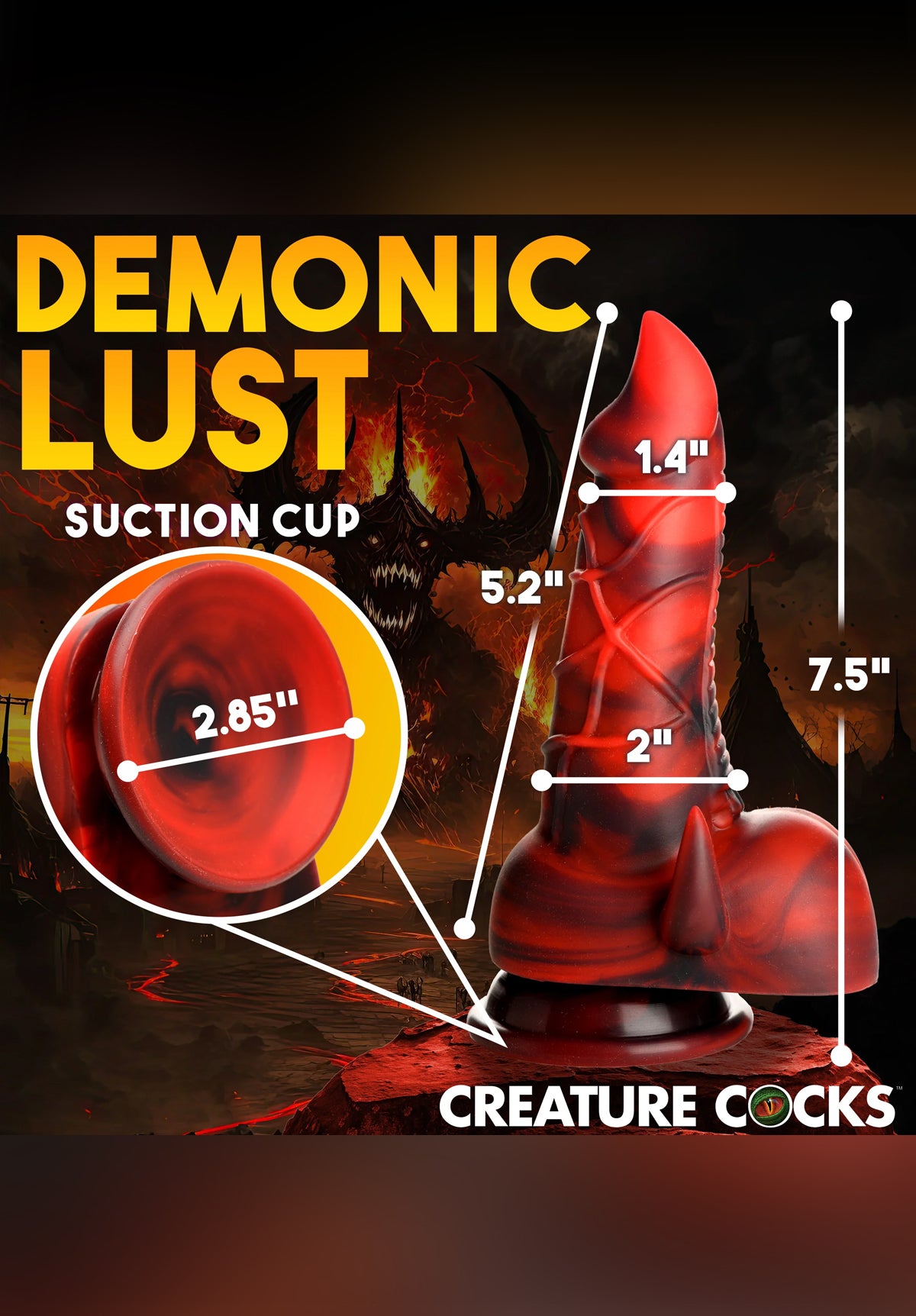 Horny Devil Demon Silicone Dildo | Creature Cocks XR Brands