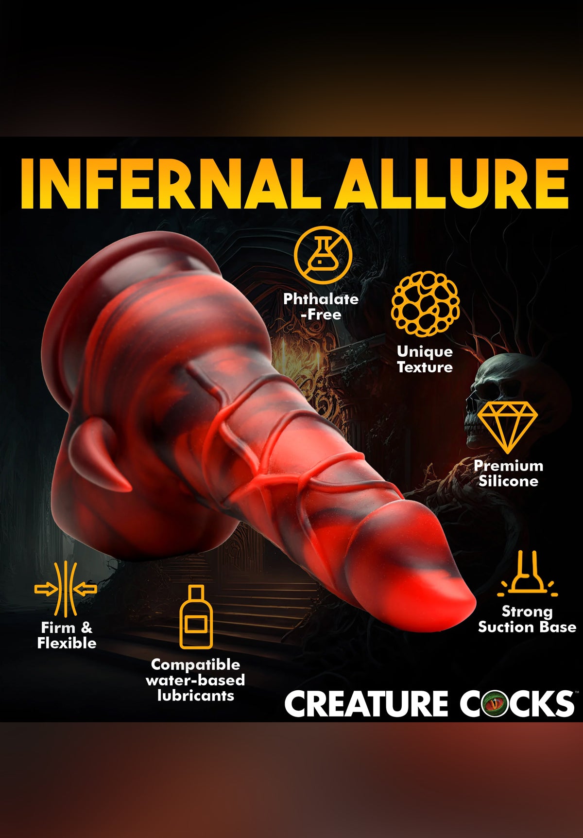 Horny Devil Demon Silicone Dildo | Creature Cocks XR Brands