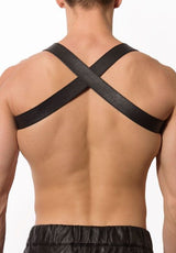 Crossed Back 1.5" Half Harness 1 layer band