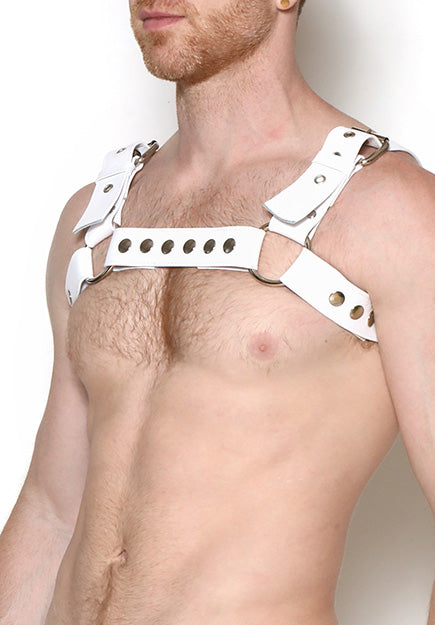 Bulldog Half-Harness White Edition | Saint At Large Design Collective