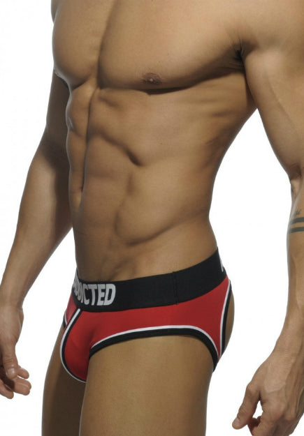 Double Piping Bottomless Brief