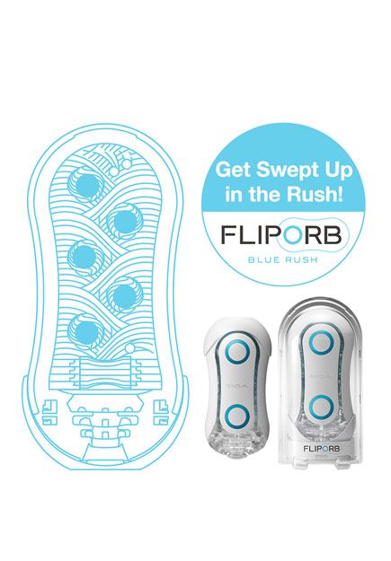 Flip Orb Blue Rush Masturbator