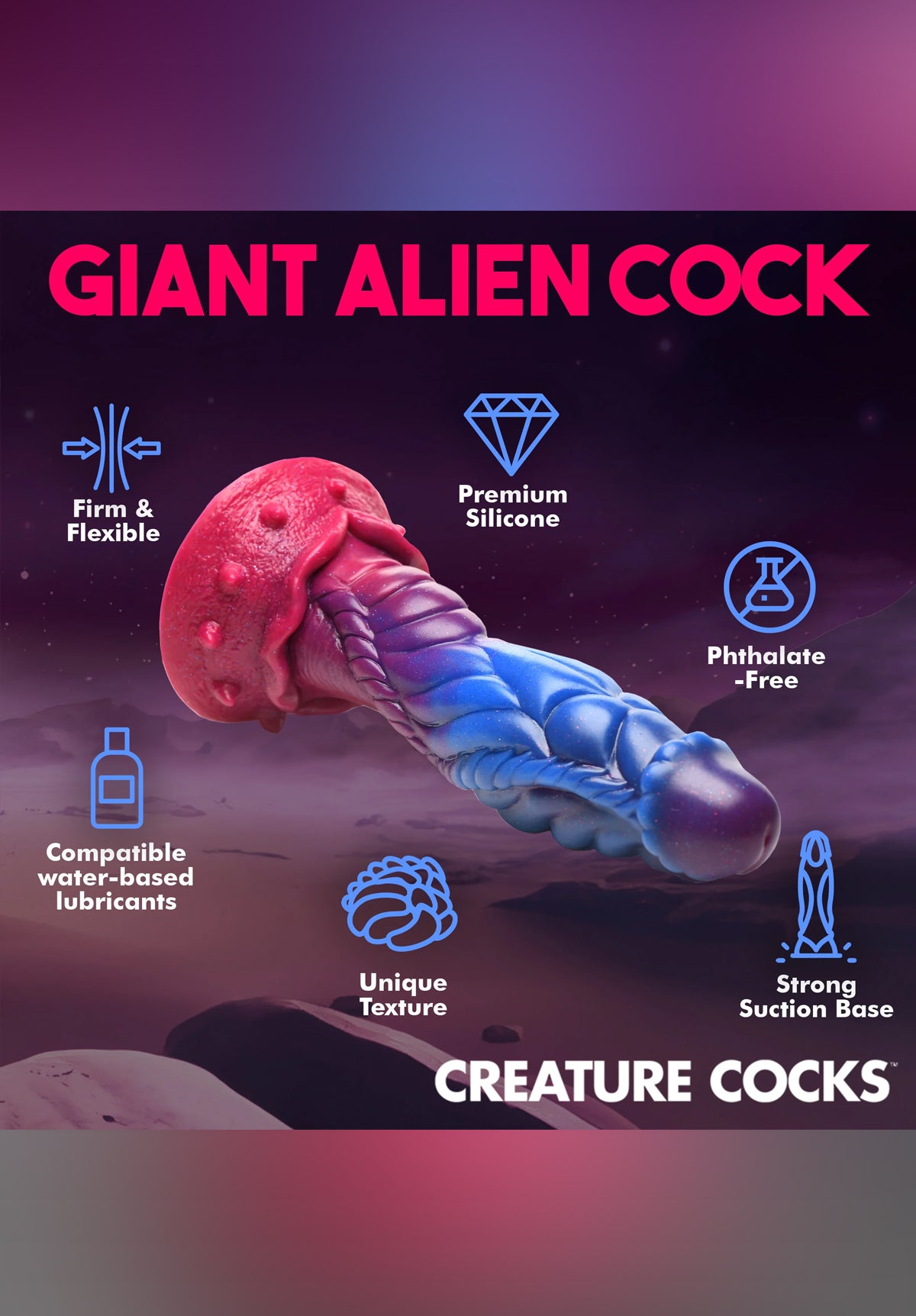 Intruder: Alien Silicone Dildo | Creature Cocks XR Brands