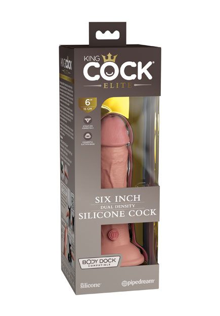 Dildo King Cock Elite 6" double densité