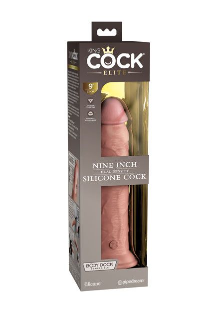 King Cock Elite 9" Dual Density Dildo