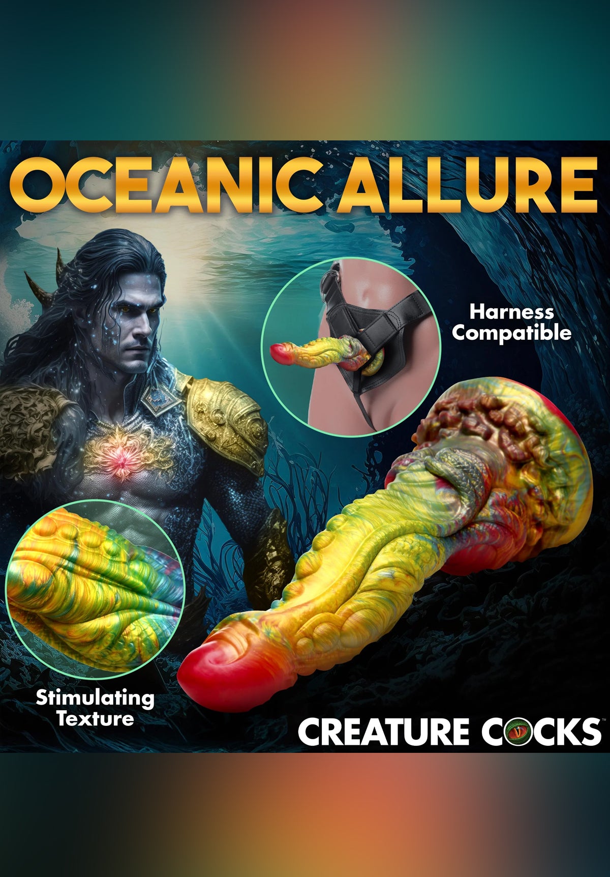 Majestic Merman Silicone Dildo | Creature Cocks XR Brands