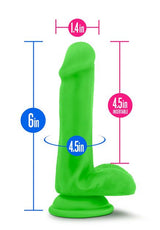 Neo 6" Dual Density Dildo with Balls