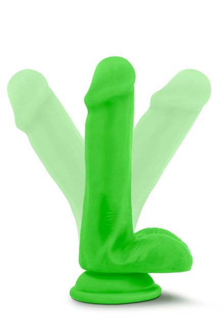 Neo 6" Dual Density Dildo with Balls