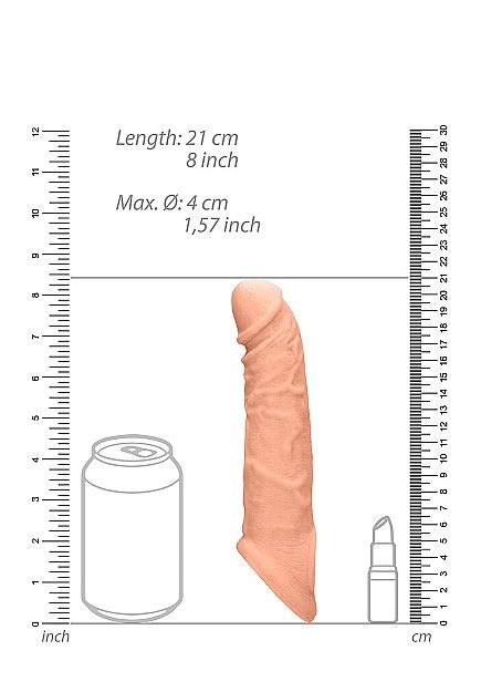 Penis Sleeve 8" RealRock