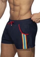 Rainbow Tape Swim Shorts