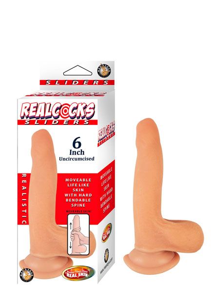 Realcocks Sliders 6" Uncut Dildo