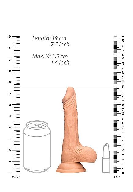 Dildo 7" avec couilles RealRock