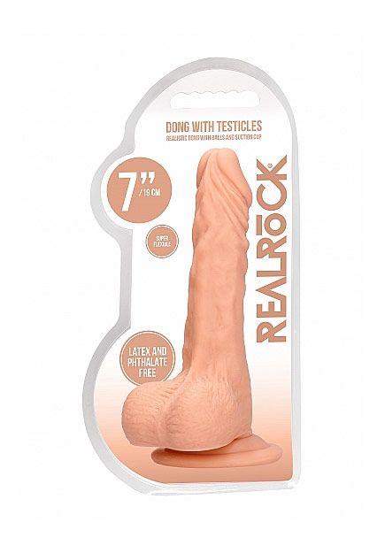 Dildo 7" with balls RealRock