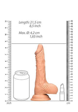 Dildo 8" with balls RealRock