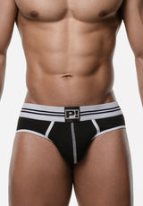 Round2 Black Backless Brief | PUMP! Underwear