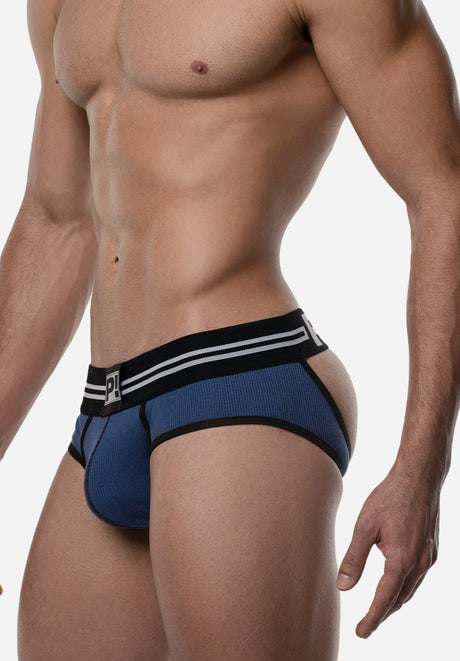 Round2 Blue Backless Brief | PUMP! Underwear