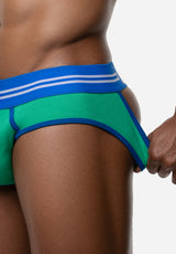 Round2 Green Backless Brief | PUMP! Underwear