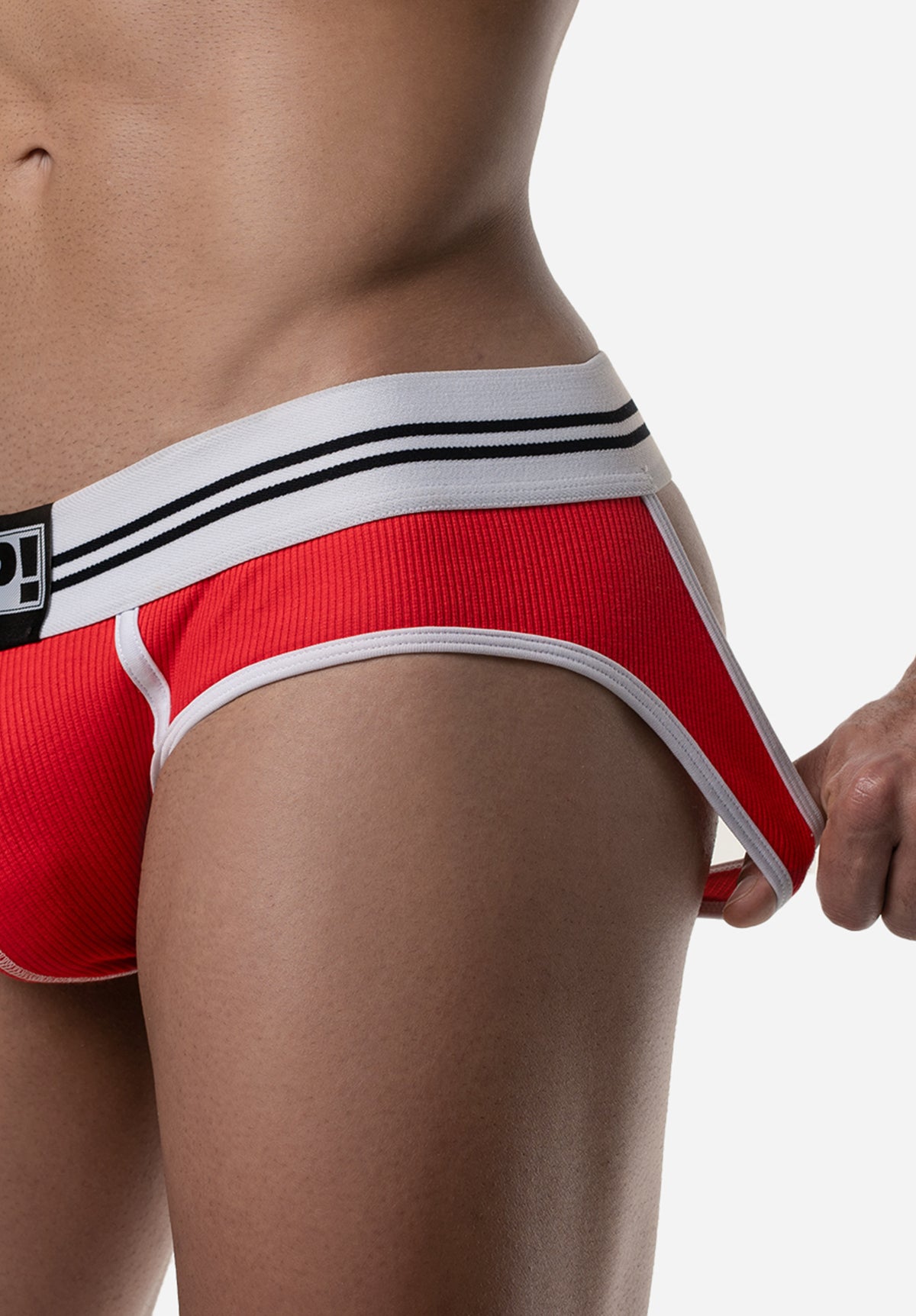 Round2 Red Backless Brief | PUMP! Underwear