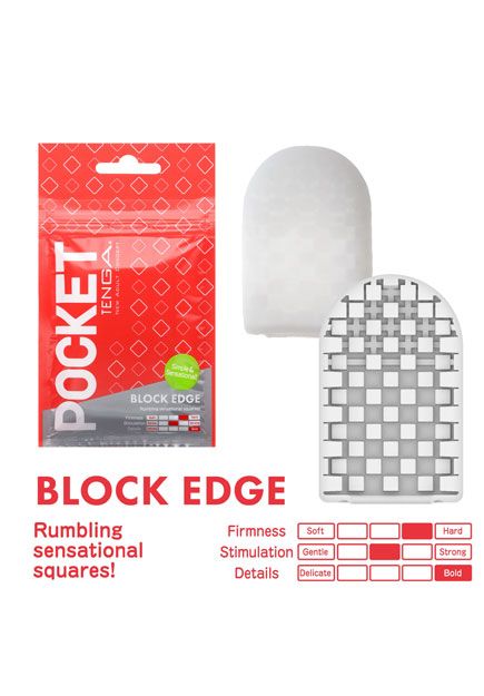 Masturbateur de poche Block Edge Tenga