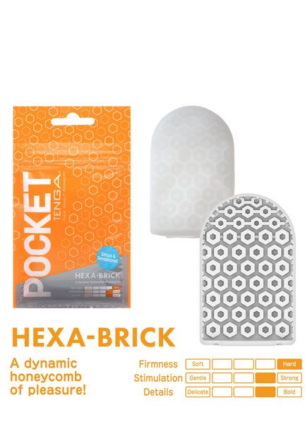 Masturbateur de poche Hexa Brick Tenga