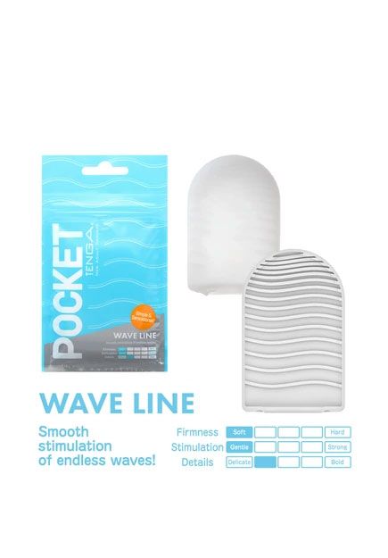 Masturbateur de poche Wavy Line Tenga