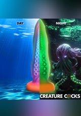 Tenta-Cock Glow-in-the-Dark Silicone Dildo | Creature Cocks XR Brands