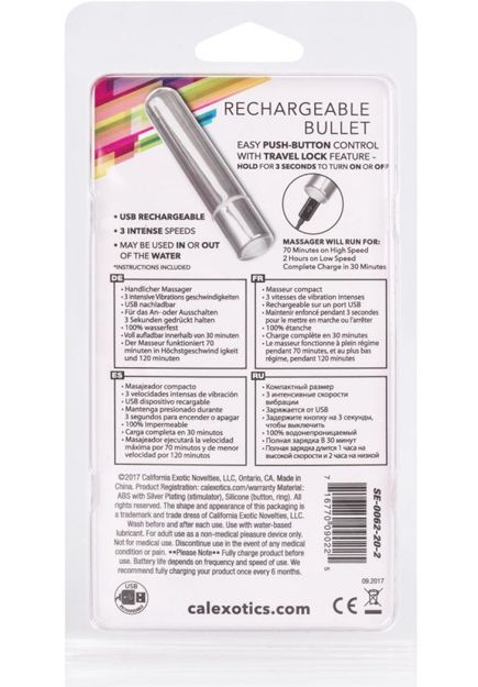 Vibrateur Bullet Rechargeable Sans Fils